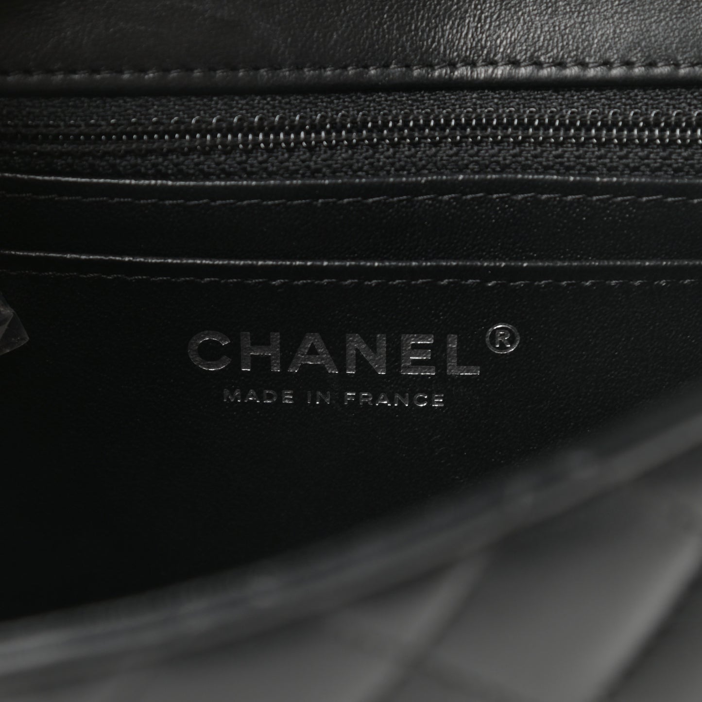 Lambskin Quilted Mini Square Flap Black