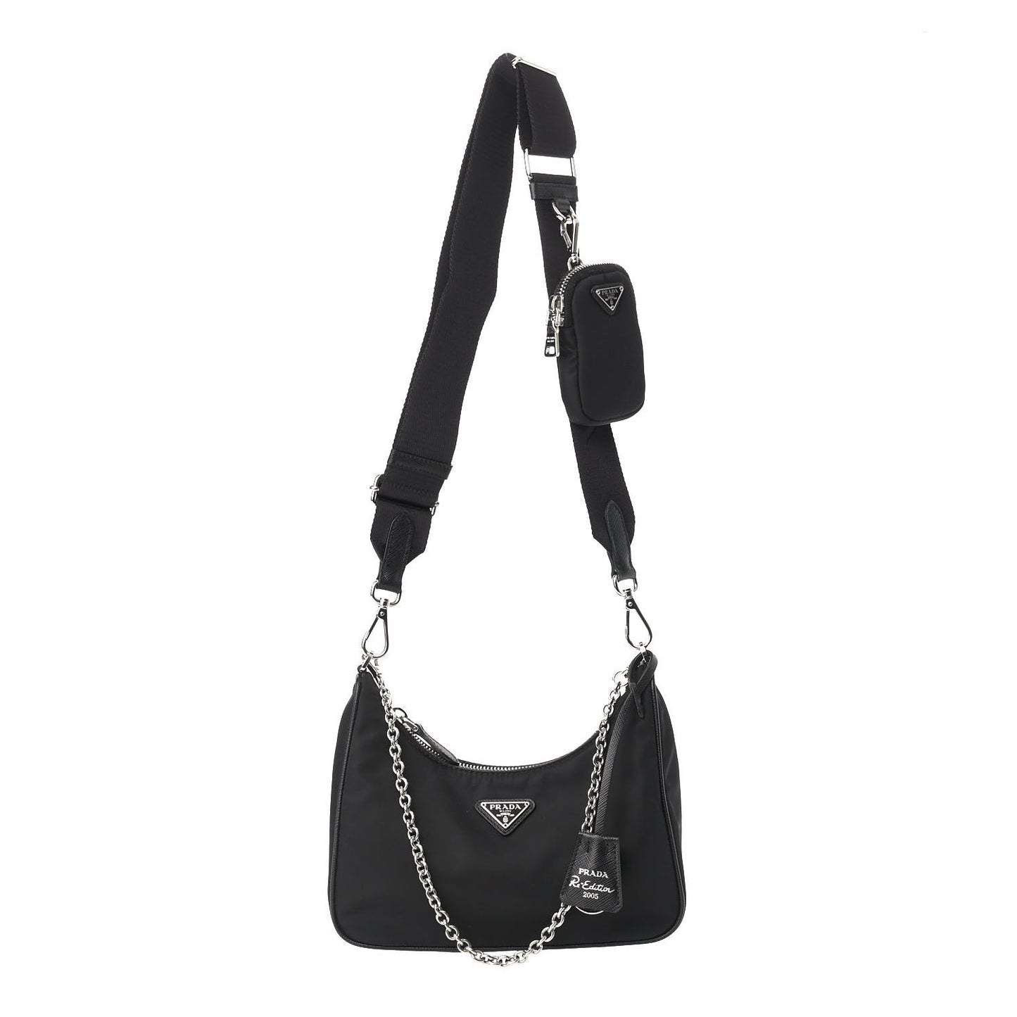 Nylon Re-Edition 2005 Shoulder Bag Black
