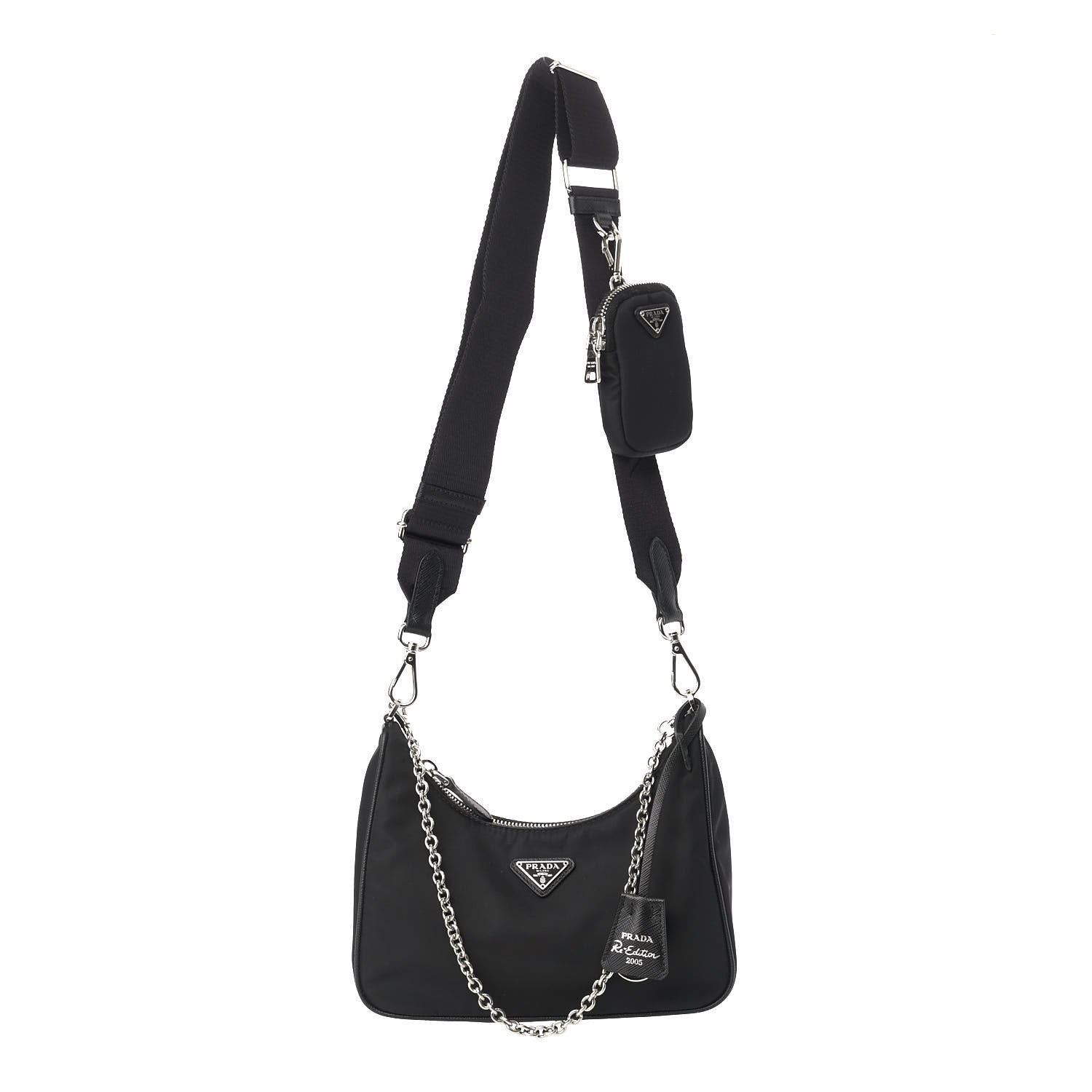 Prada Nylon Re-Edition 2005 Shoulder Bag Black 1 of 12