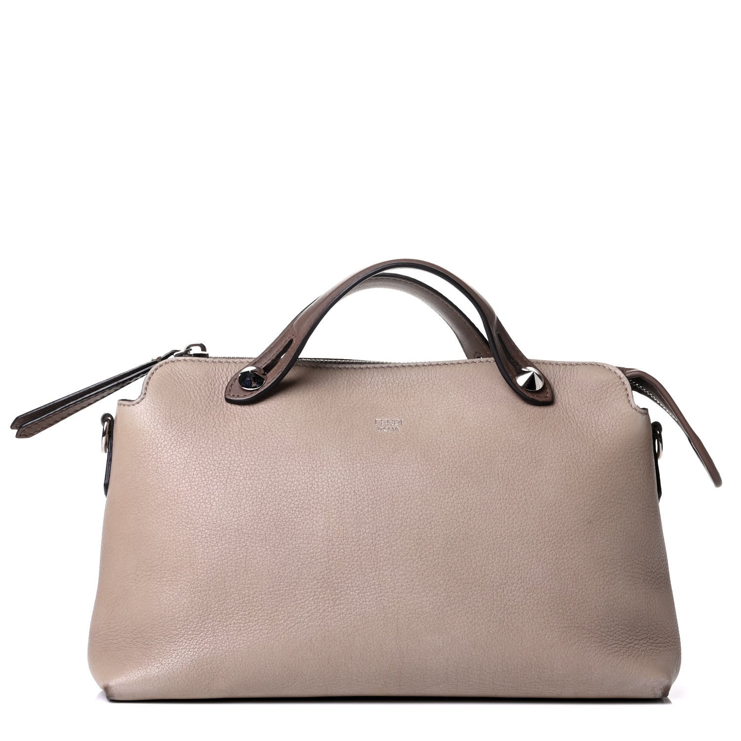 Fendi Vitello Dolce Medium By The Way Boston Bag Tortora Seppia 1 of 6