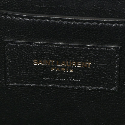 Saint Laurent Box Calfskin Monogram Medium Solferino Satchel Natural Tan 6 of 13
