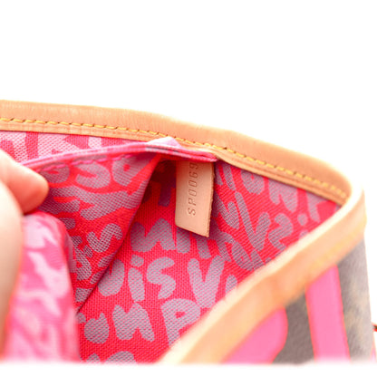Louis Vuitton Monogram Graffiti Neverfull GM Fuchsia 7 of 20