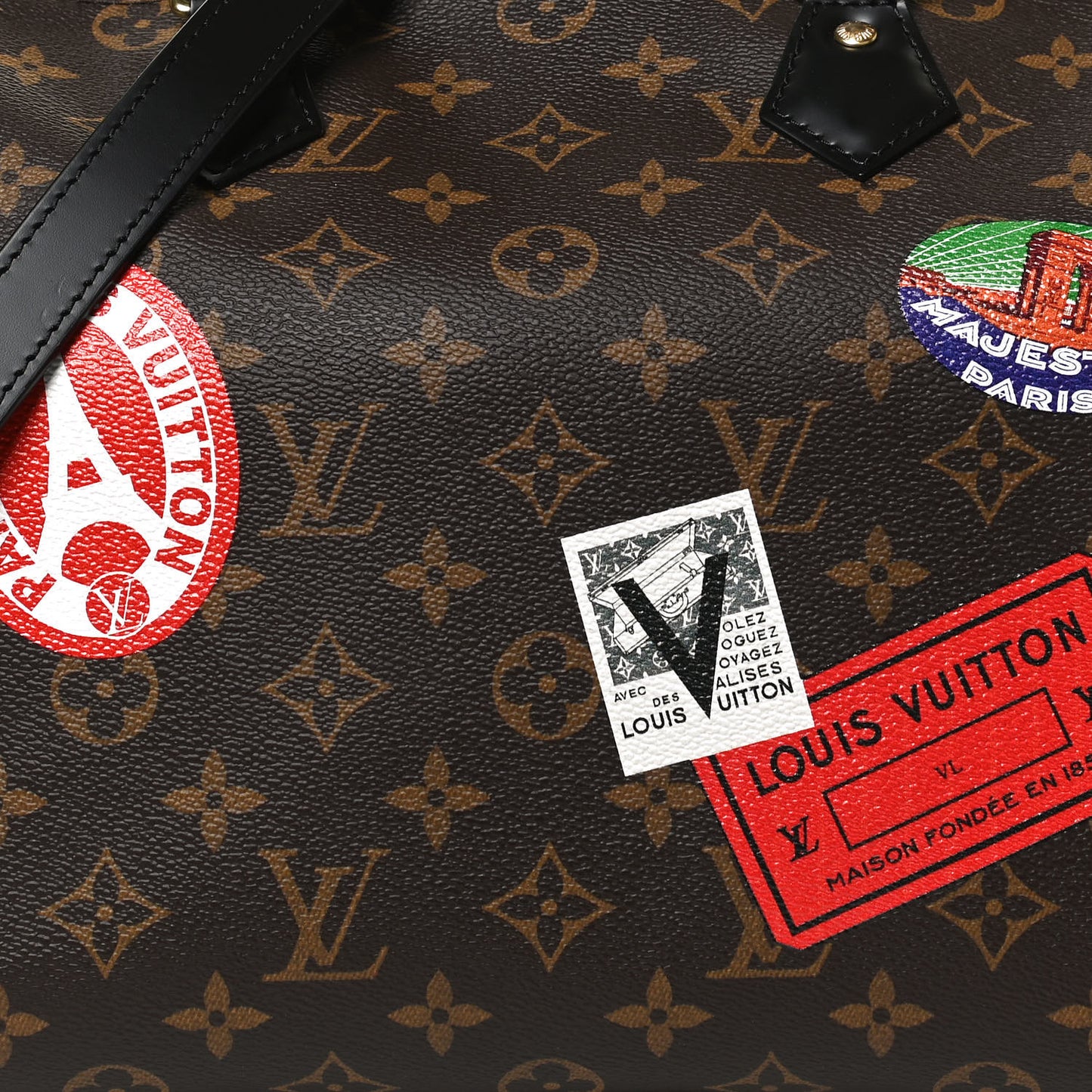 Monogram My World Tour Speedy Bandouliere 30 Black
