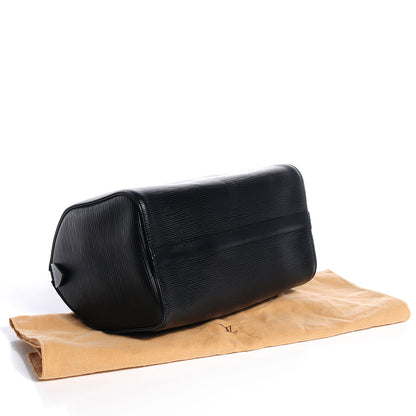 Louis Vuitton Epi Speedy 25 Black 4 of 7