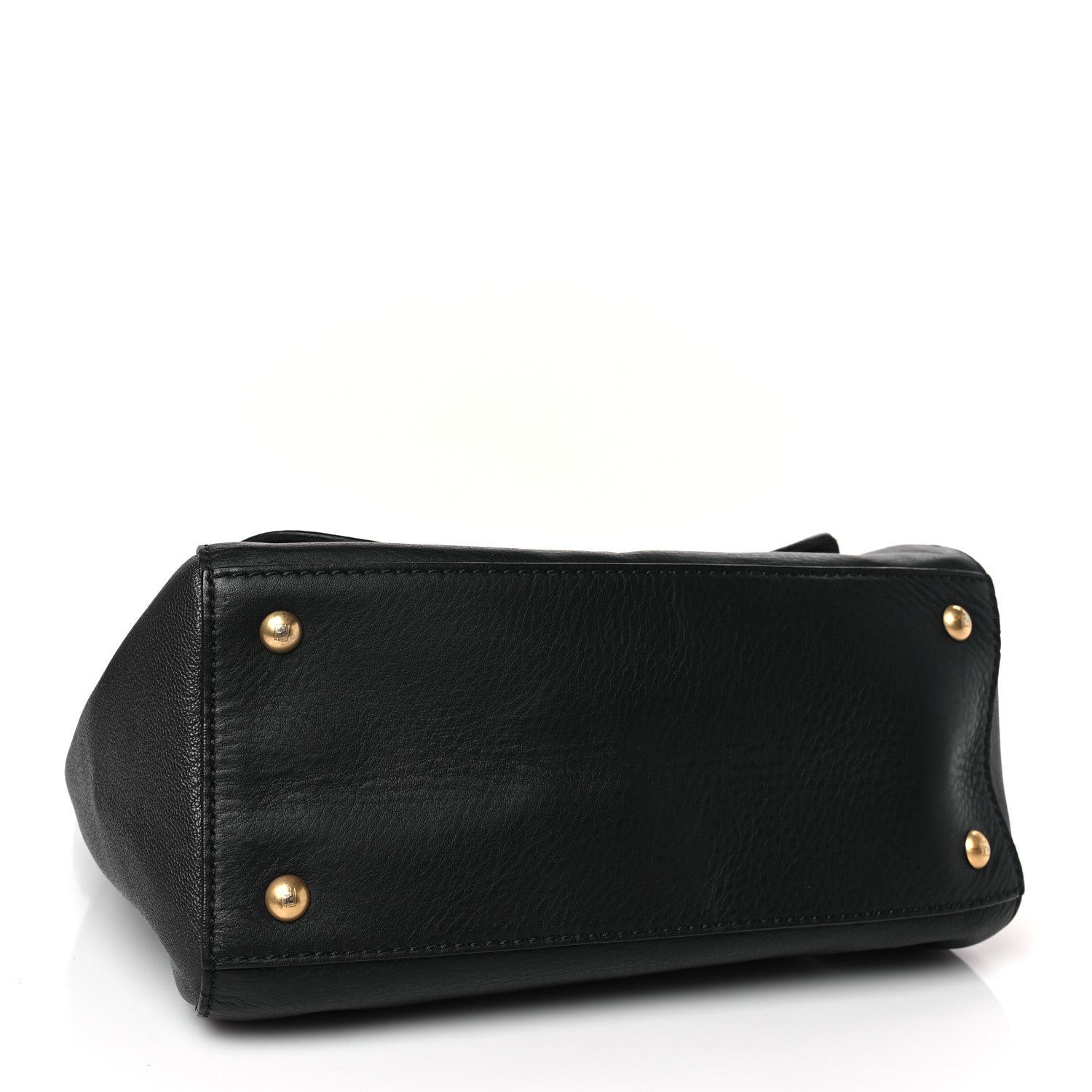 Fendi Vitello Dolce Marmol Anna Shoulder Bag Black 4 of 9