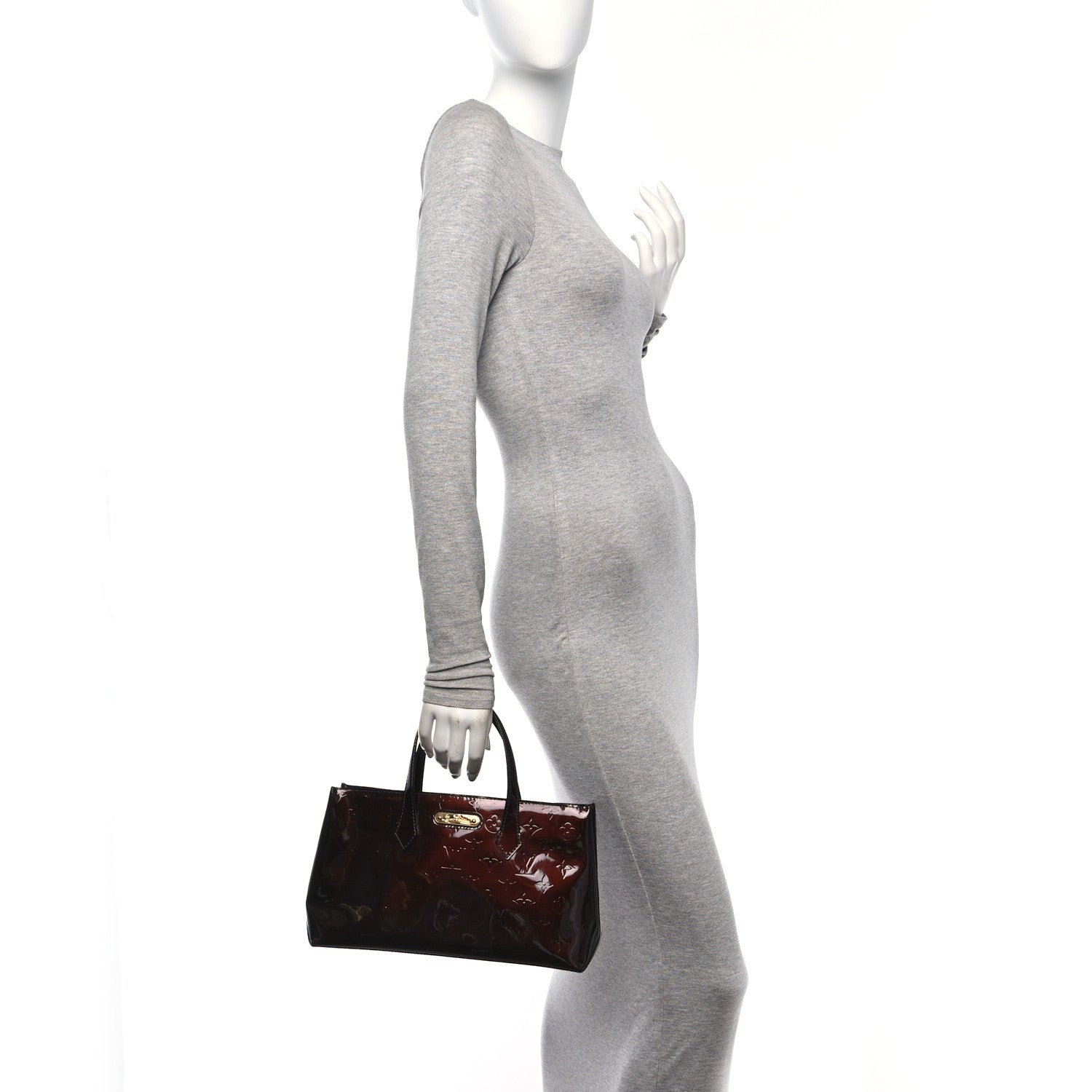 Louis Vuitton Vernis Wilshire PM Amarante 3 of 9