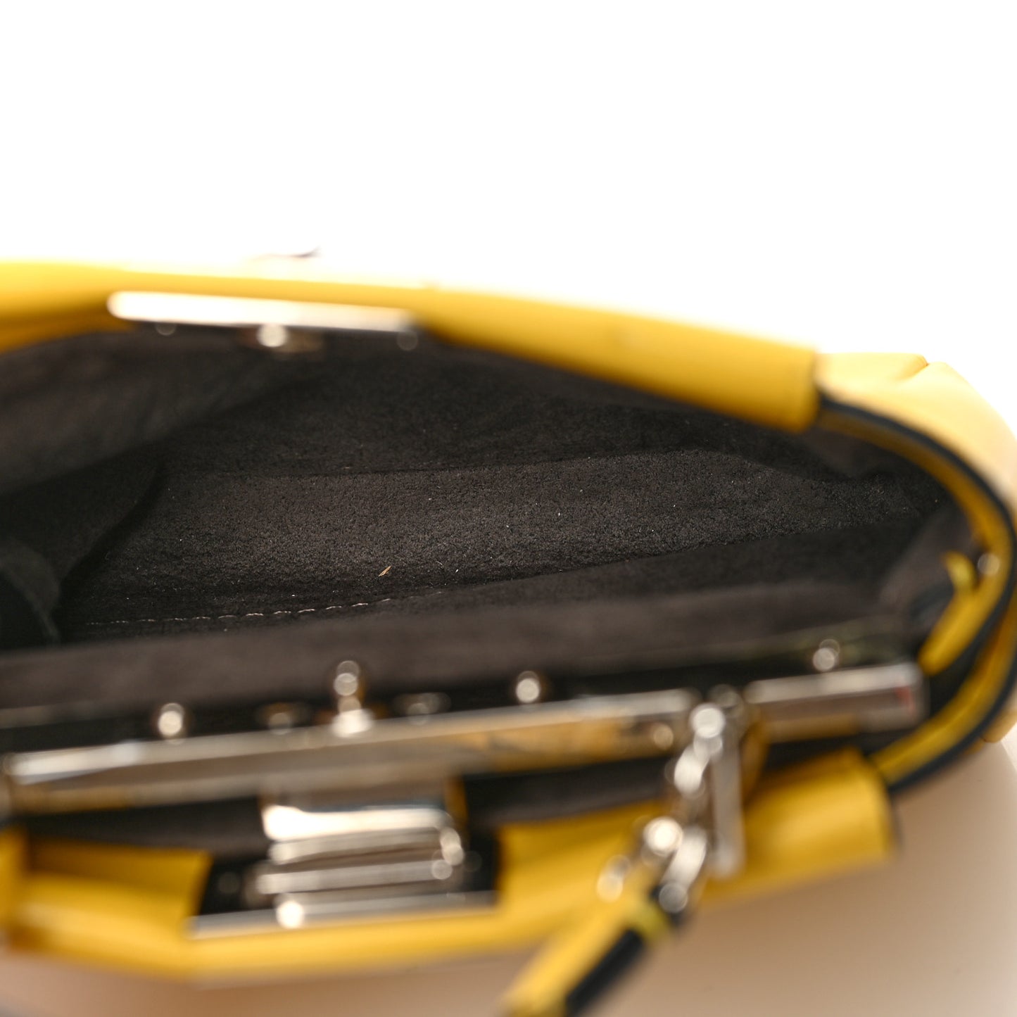 Shiny Nappa Micro Peekaboo Iconic Satchel Sunflower