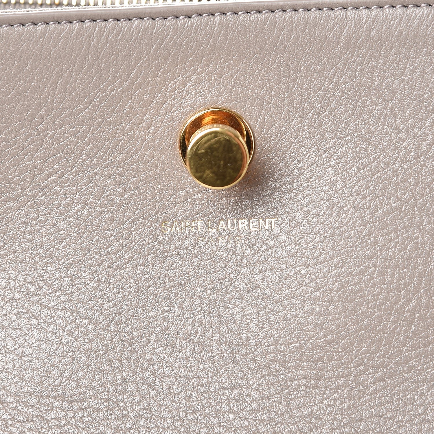 Saint Laurent Calfskin Canvas Small Muse Two Gray 5 of 8