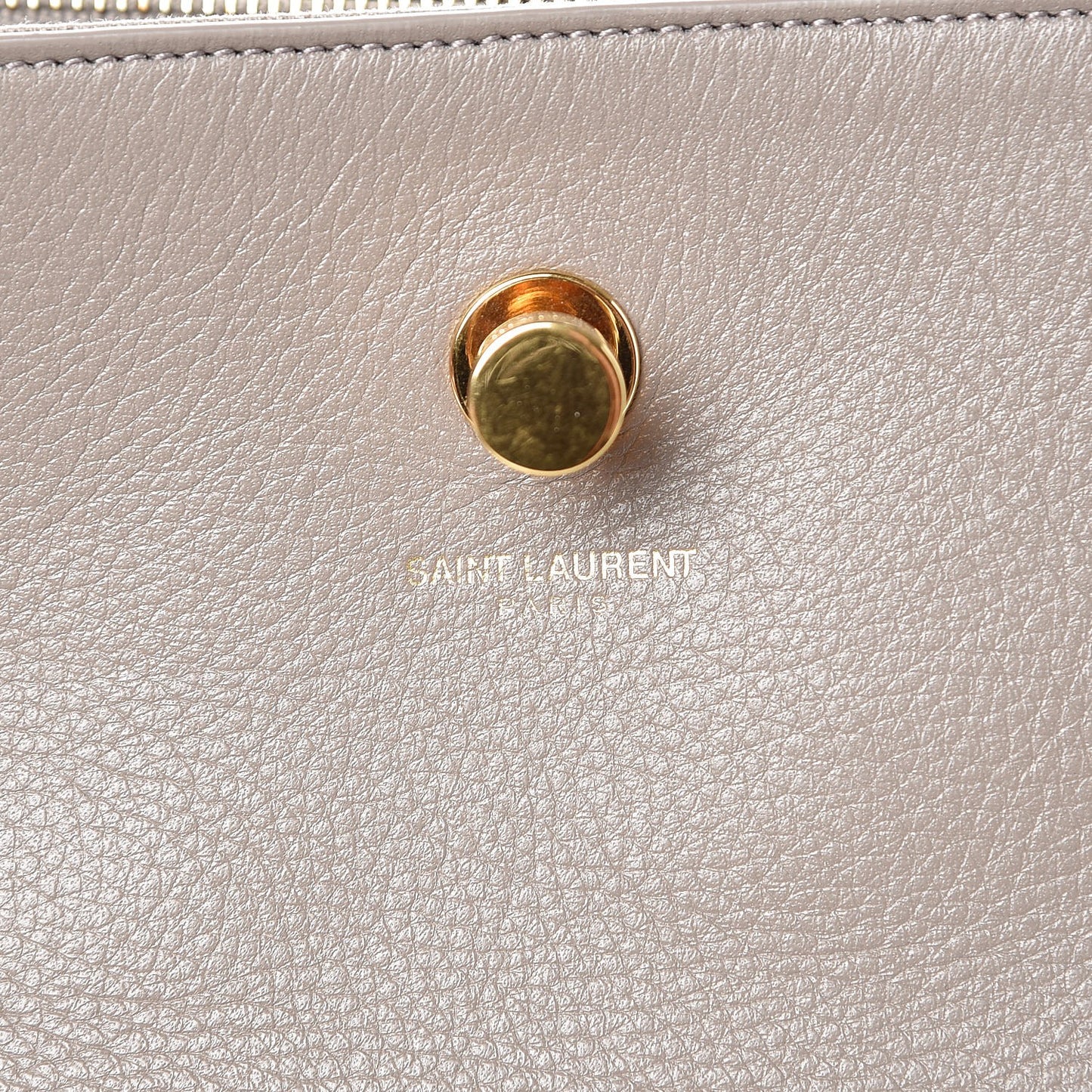 Calfskin Canvas Small Muse Two Gray