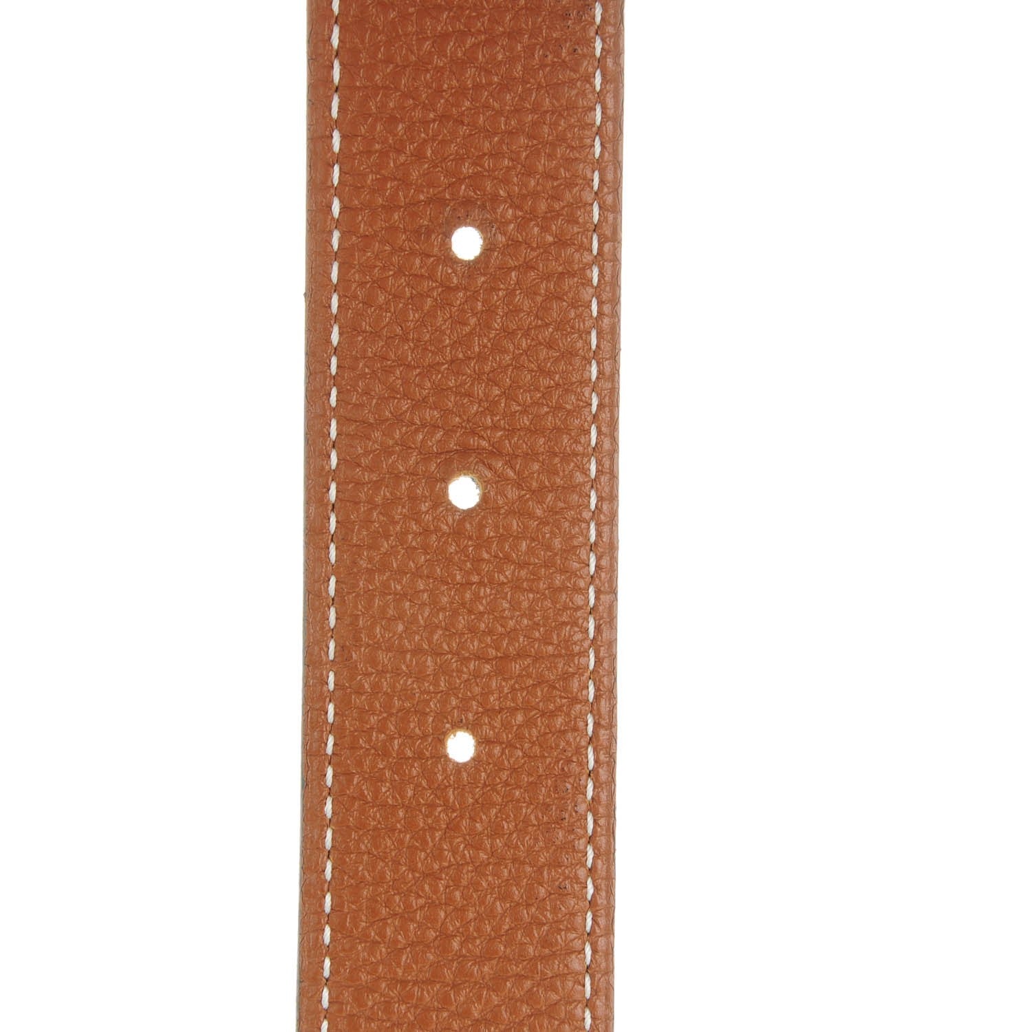 Hermes Box Togo 32mm Belt Strap 80 Black Gold 3 of 5