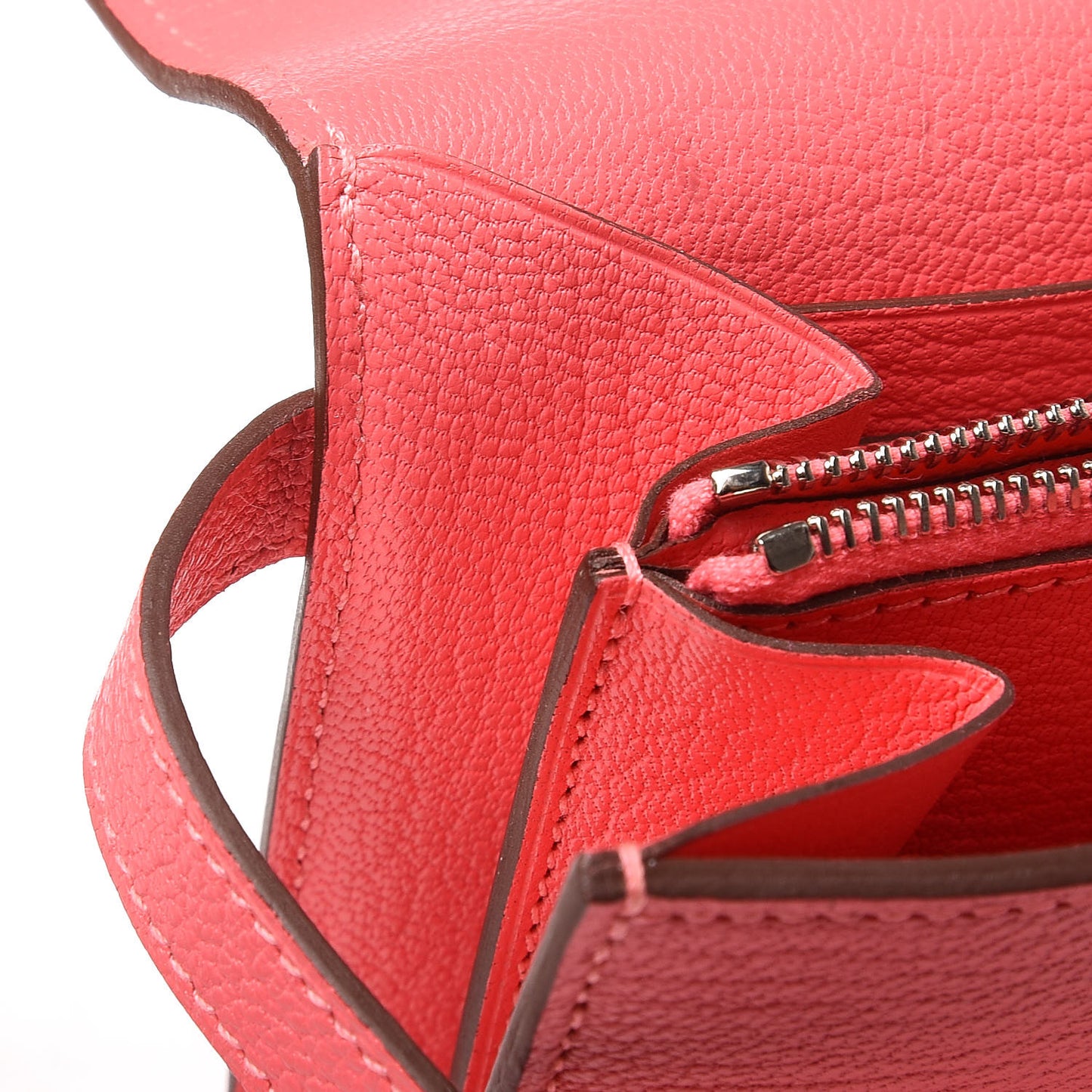 Chevre Mysore Kelly Longue Wallet Rose Lipstick