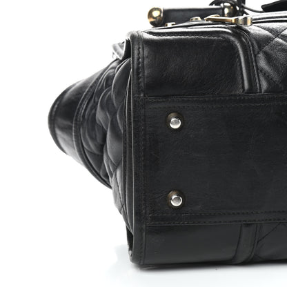 Burberry Calfskin Quilted Manor Tote Black 8 of 11