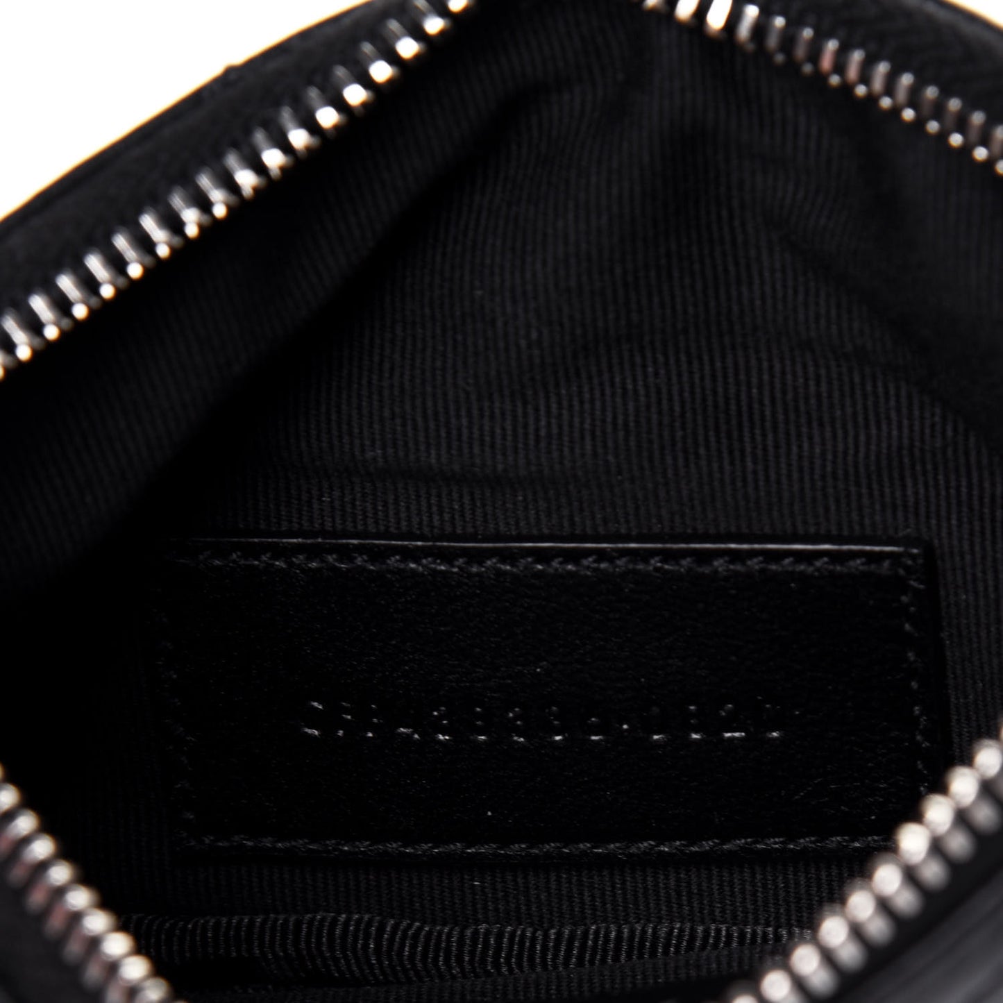 Calfskin Matelasse Monogram Key Pouch Black