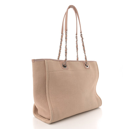 Chanel Mixed Fibers Small Deauville Tote Beige 4 of 13