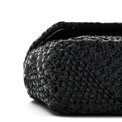 Saint Laurent Raffia Monogram Medium Jamie Black 8 of 9