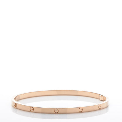 Cartier 18K Pink Gold Small LOVE Bracelet 19 3 of 6