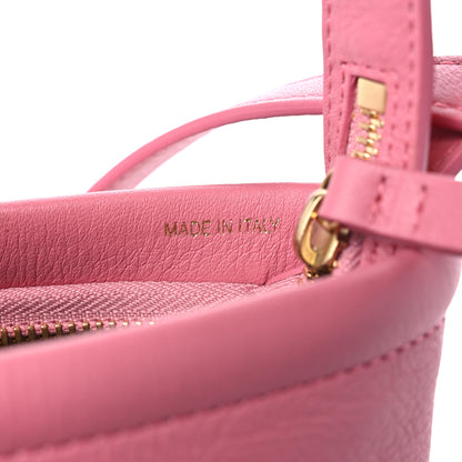 Mansur Gavriel Pebbled Calfskin Mini Zip Bucket Bag Pink 6 of 11