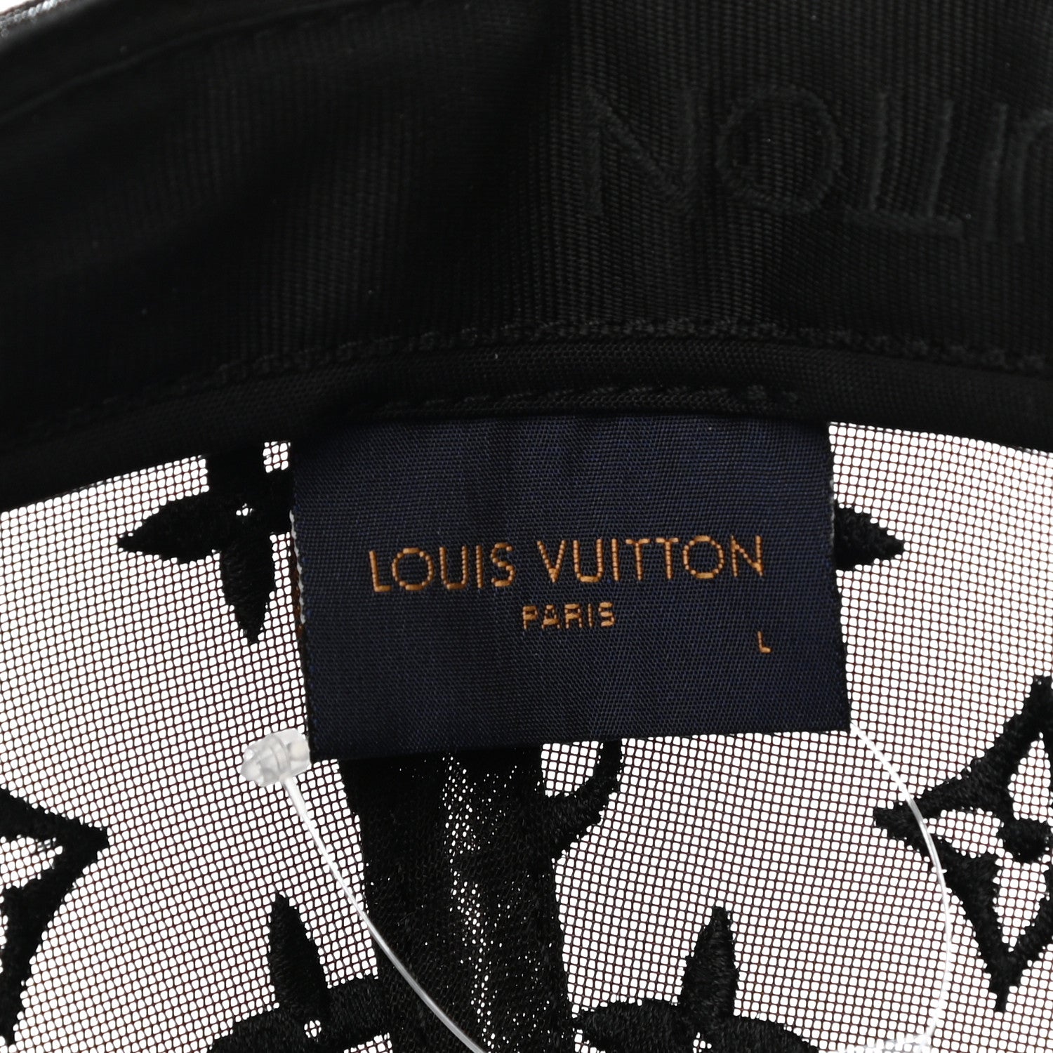 Louis Vuitton Monogram Mesh Cotton Cap L Black 8 of 11