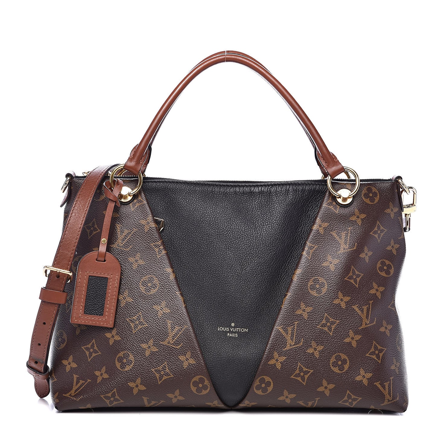 Monogram V Tote MM Black