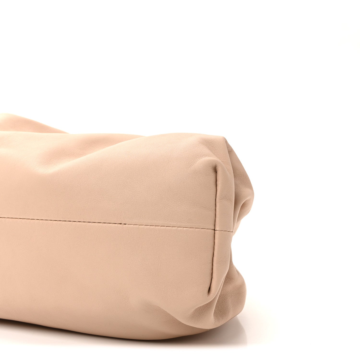 Bottega Veneta Smooth Butter Calf The Pouch Oversized Clutch Almond 8 of 8