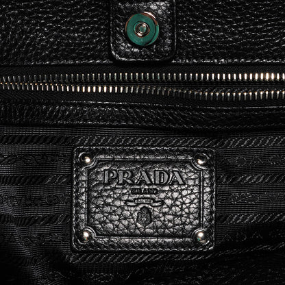 Prada Vitello Daino Shoulder Bag Black 6 of 10