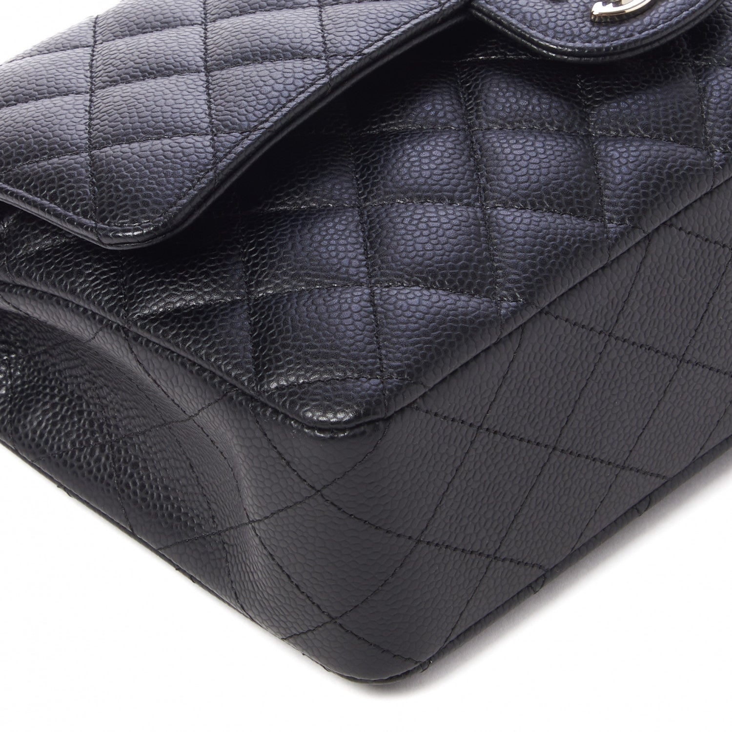 Chanel Caviar Quilted Medium Double Flap Black 5 of 10