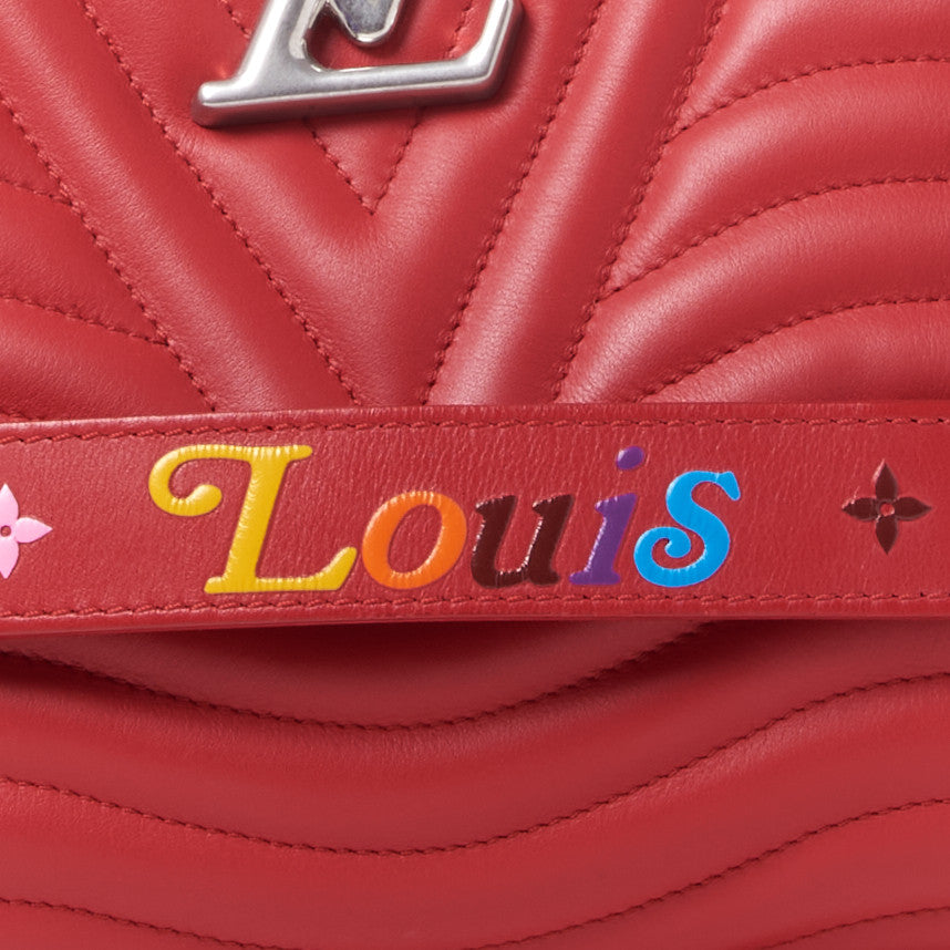 Louis Vuitton Calfskin New Wave Chain Tote Ecarlate 6 of 8