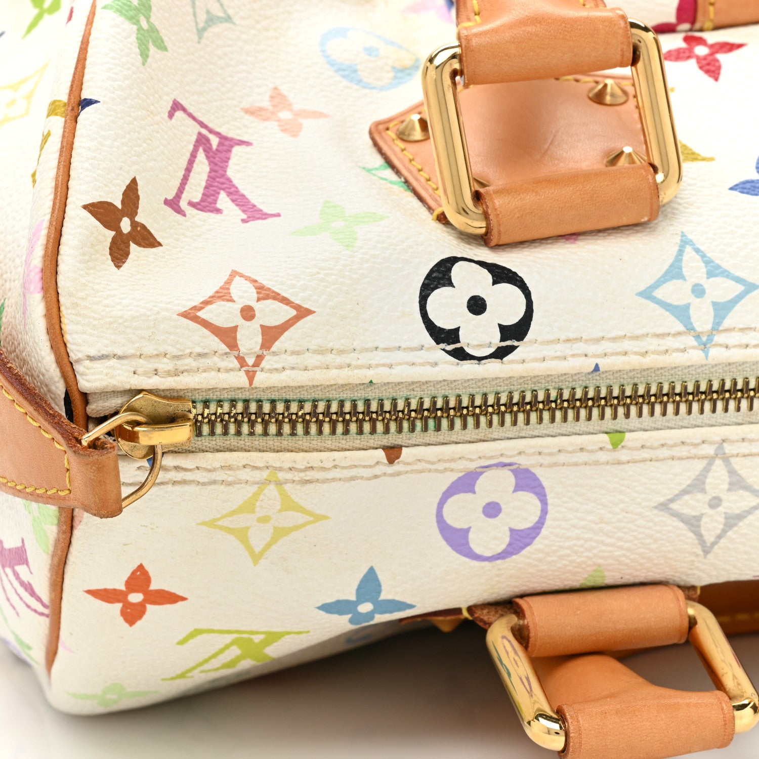 Louis Vuitton Monogram Multicolor Speedy 30 White 13 of 14