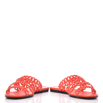Hermes Chaine d'Ancre Nude Sandals 37 Pavot 5 of 15