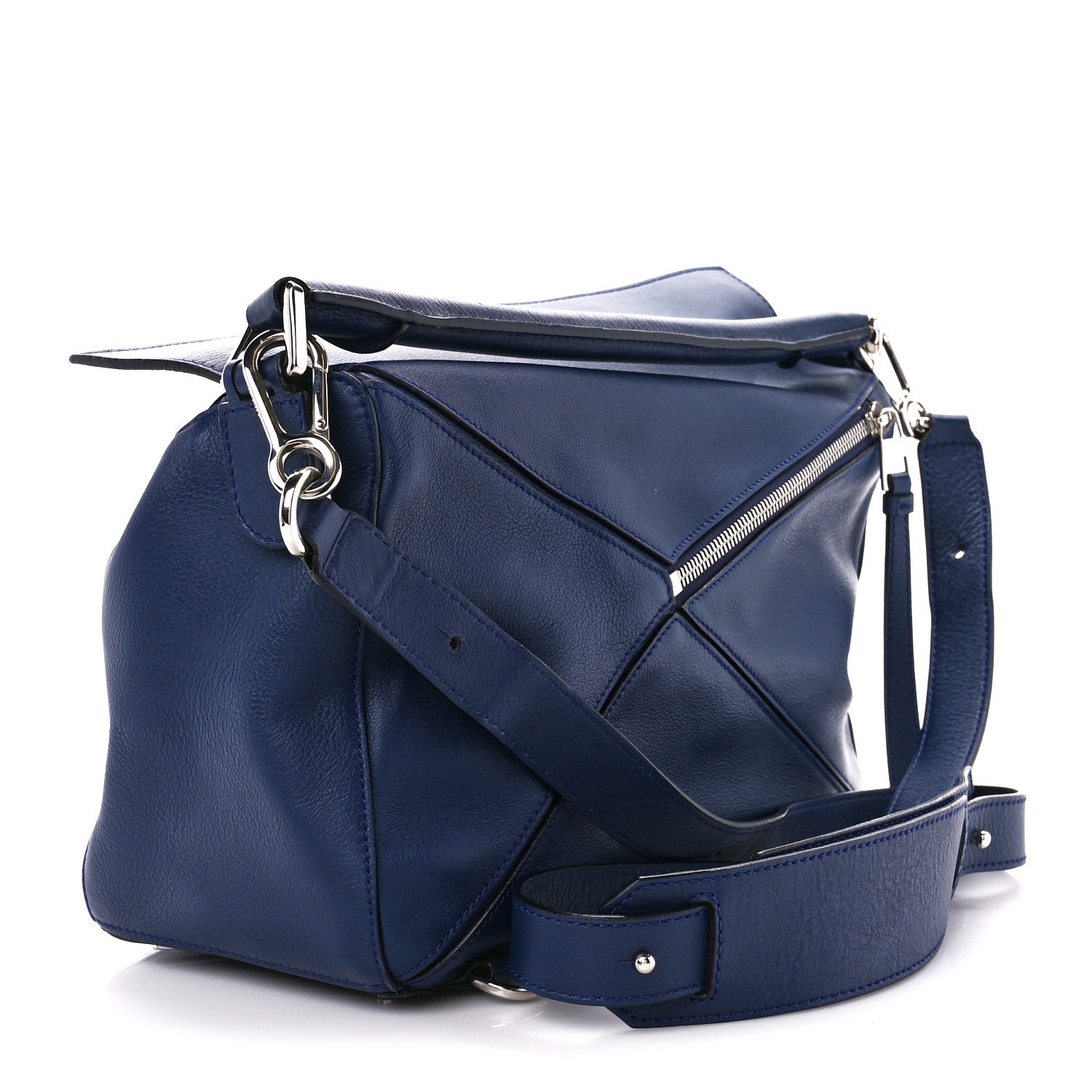 Loewe Calfskin Medium Puzzle Bag Marine 3 of 11