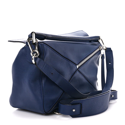 Loewe Calfskin Medium Puzzle Bag Marine 3 of 11