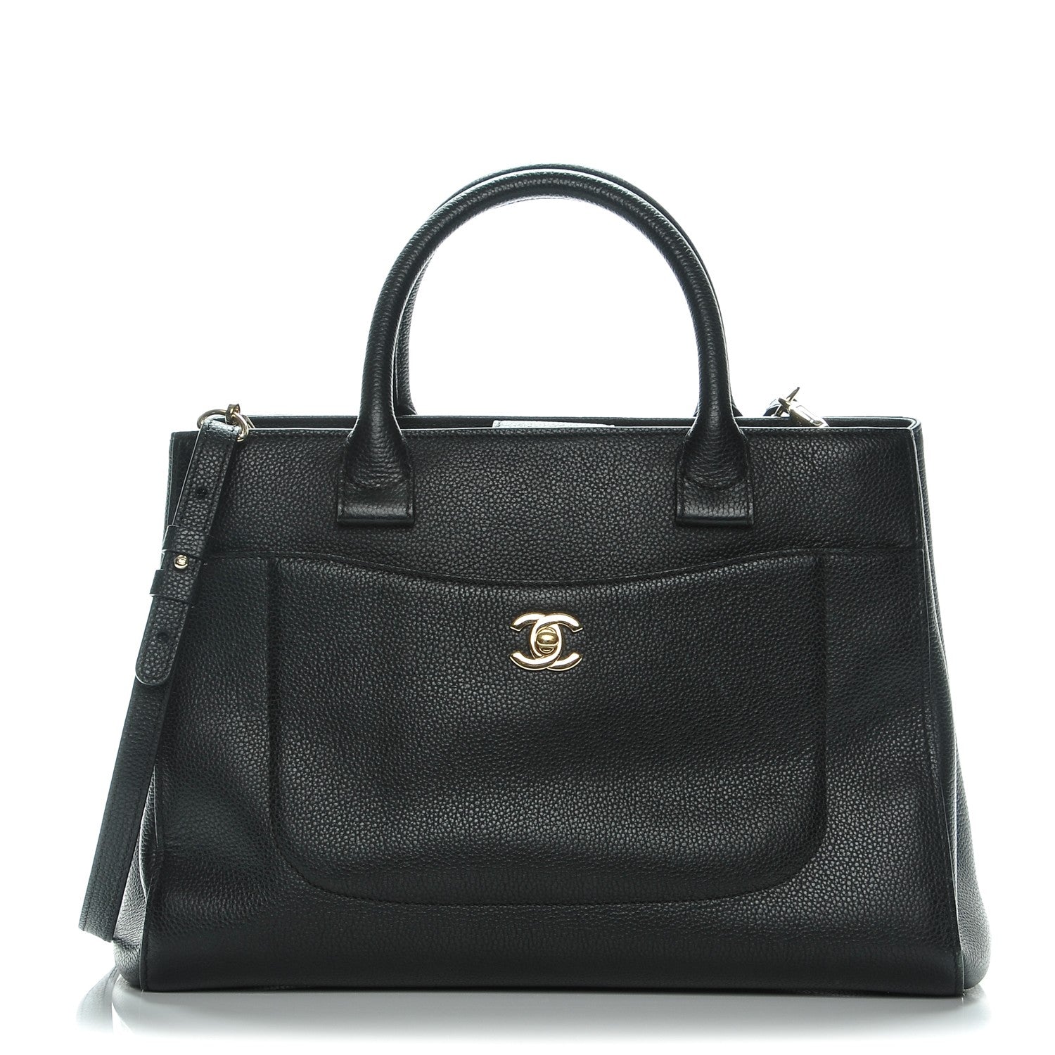 Chanel Grained Calfskin Small Neo Executive Shopper Tote Black 1 of 7