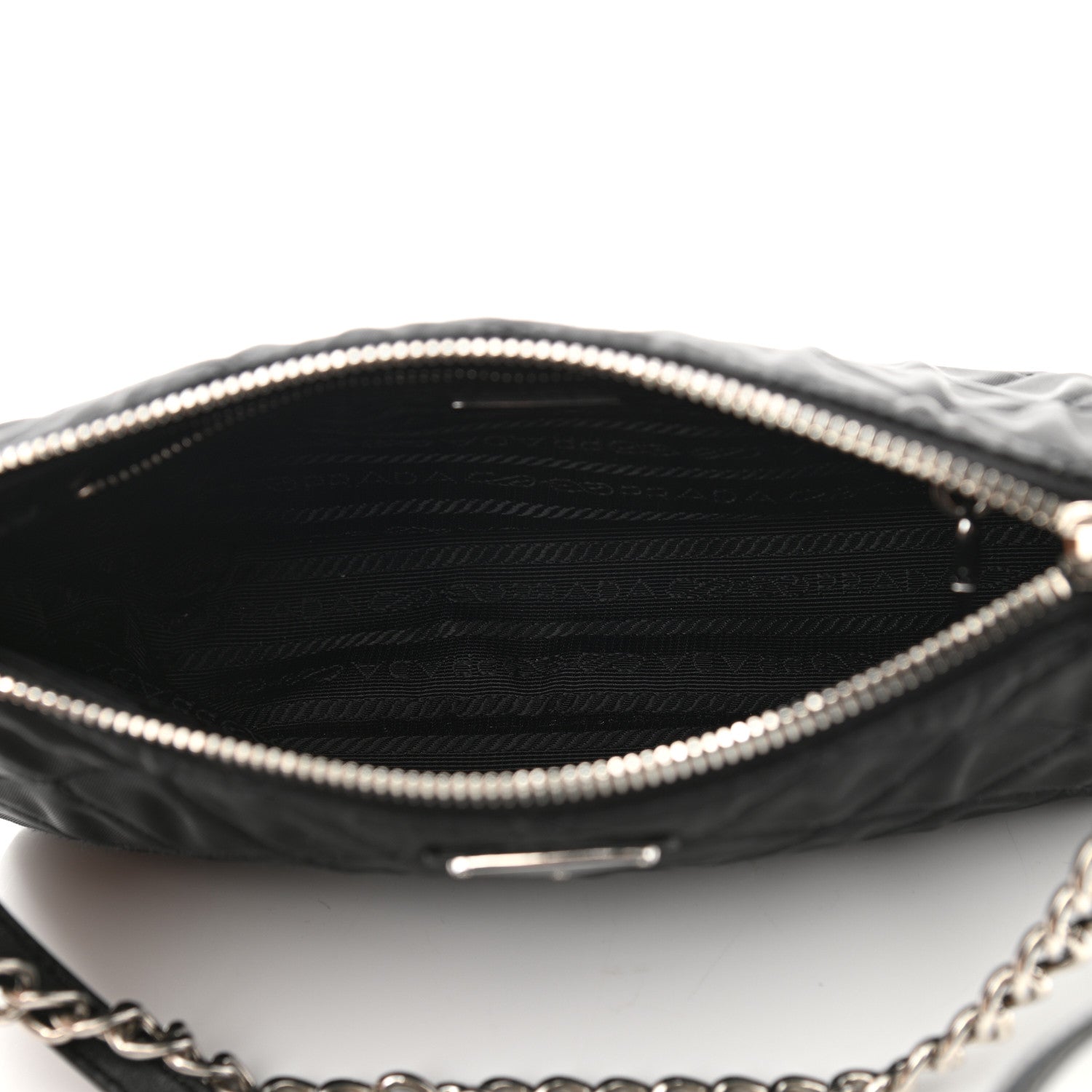 Prada Nylon Tessuto Impuntu Quilted Crossbody Bag Black 5 of 10
