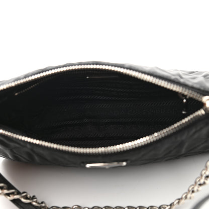 Prada Nylon Tessuto Impuntu Quilted Crossbody Bag Black 5 of 10