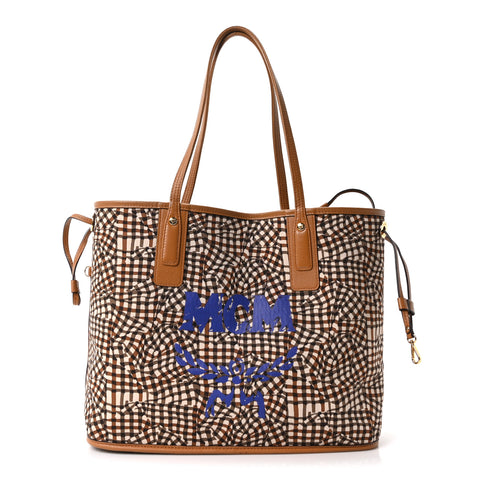 Visetos Medium Liz Reversible Shopper Tote Cognac