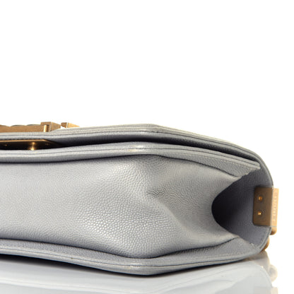 Chanel Caviar Quilted Small Boy Flap Grey 9 of 9