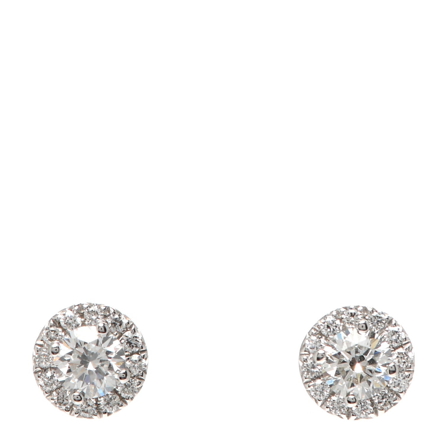 Tiffany Platinum Diamond .32ctw Soleste Earrings 1 of 4