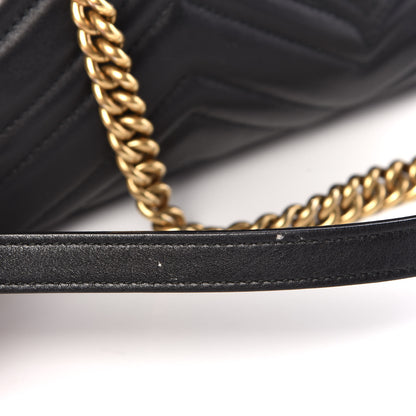 Gucci Calfskin Matelasse Medium GG Marmont Shoulder Bag Black 14 of 14