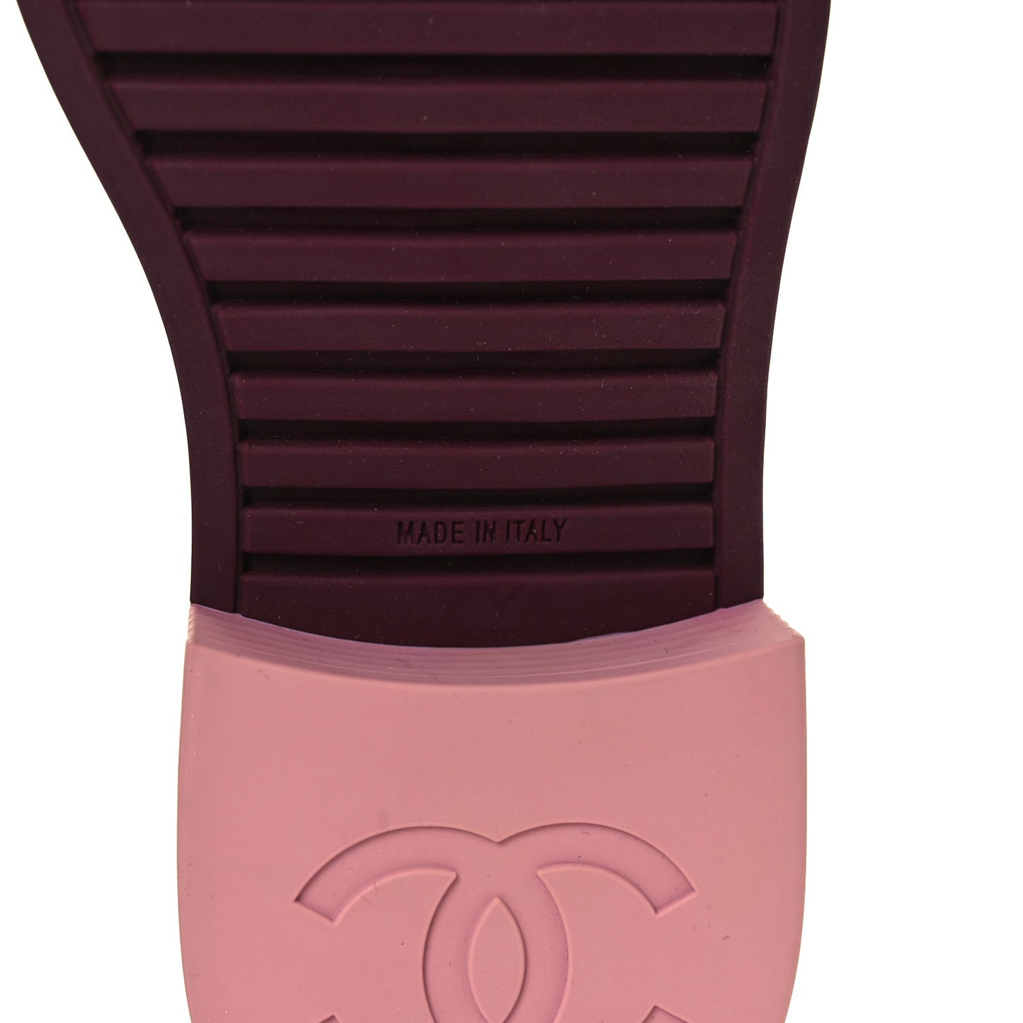 Lambskin Quilted CC Turnlock Loafers 38.5 Dark Pink