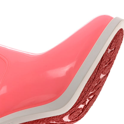 Christian Louboutin PVC Loubirain 70MM Rain Boots 36 Bubble Gum 10 of 11
