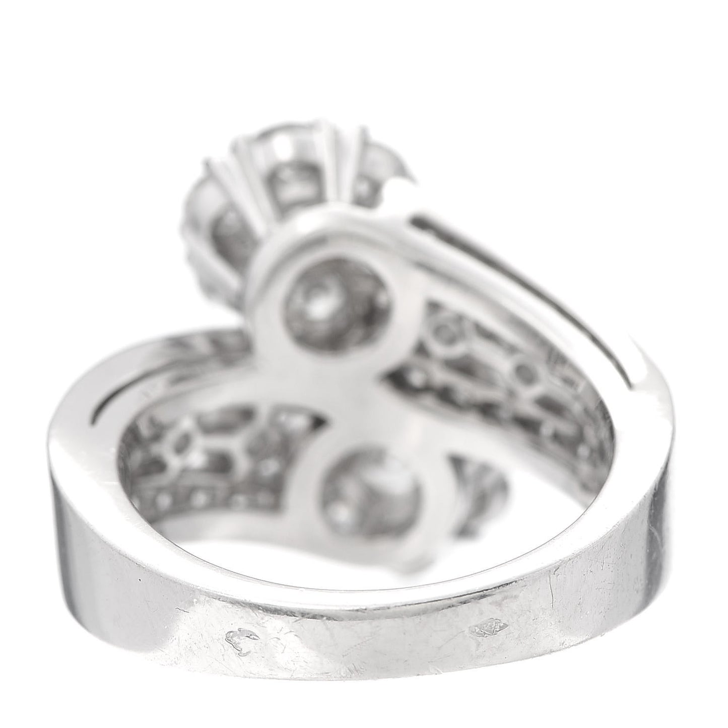 Platinum Diamond Snowflake Ring 57 8