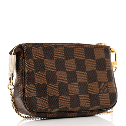 Louis Vuitton Damier Ebene Trunks and Locks Mini Pochette Accessories 3 of 7