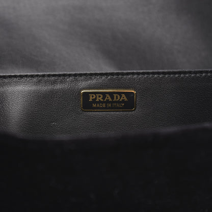 Prada Velvet City Calfskin Cahier Bag Black 5 of 8