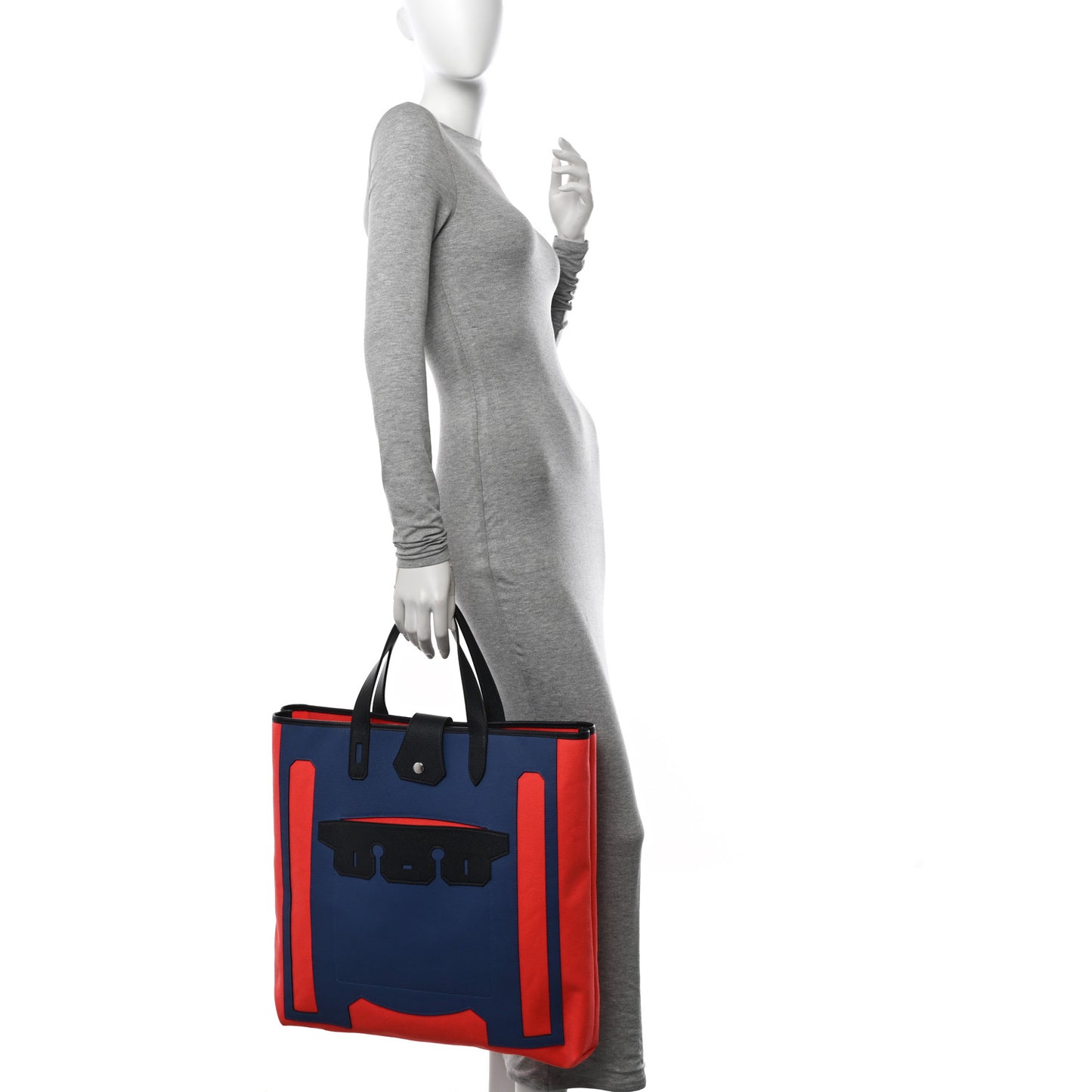 Canvas Calfskin Petit H Monsieur B Bag