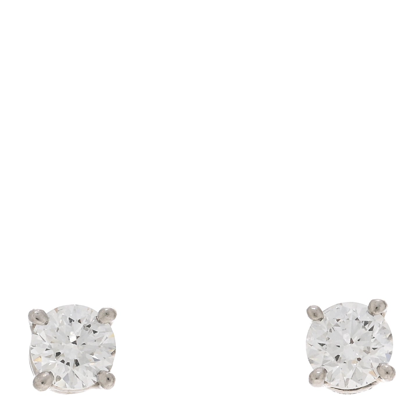 Platinum Diamond .34ctw Solitaire Earrings