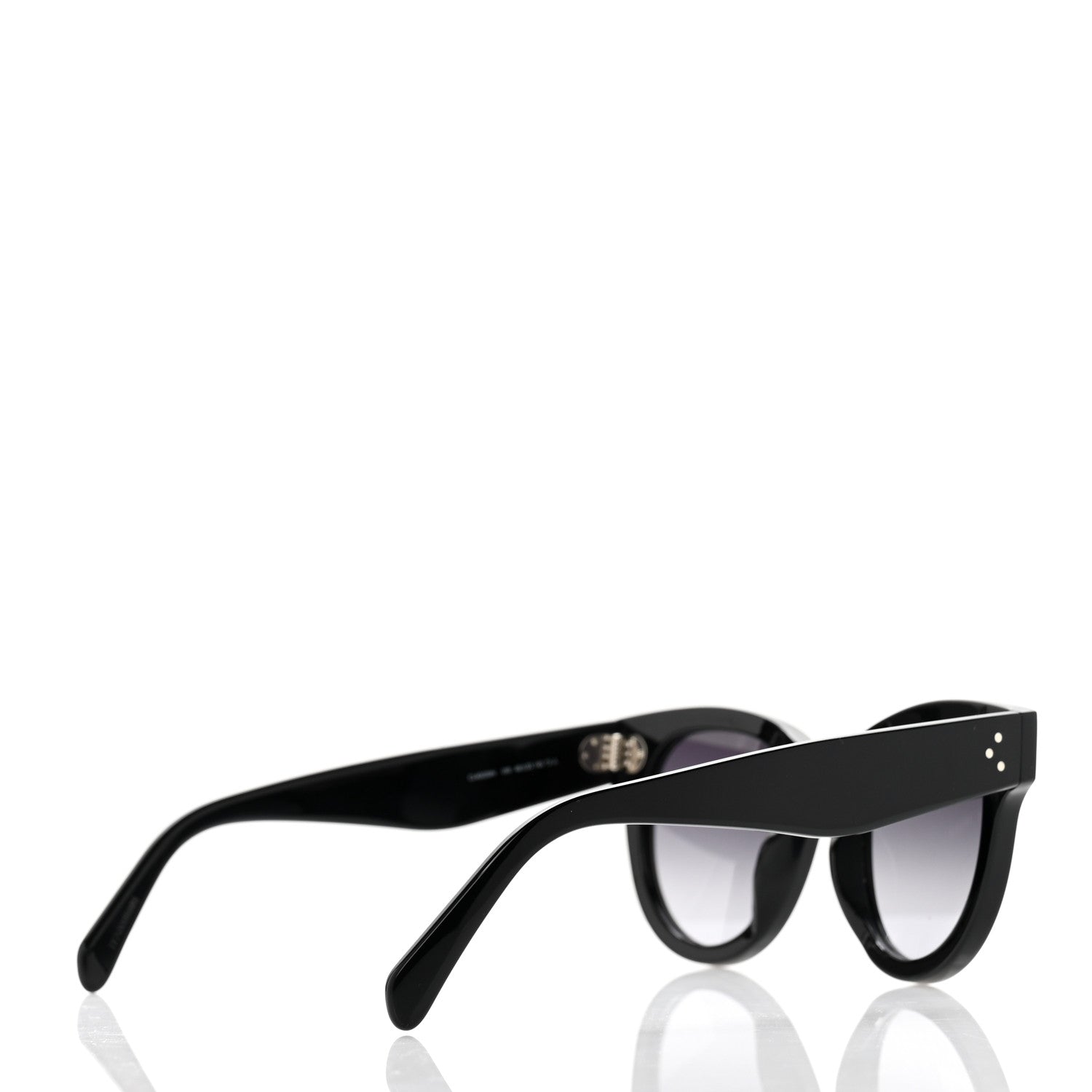 Celine Acetate Studded Mineral Round Sunglasses CL40031N Black 4 of 6