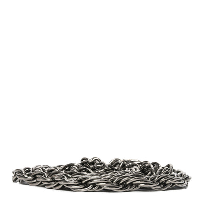 Chanel Twisted Chain Link CC Pearl Drop Belt Silver 2 of 4