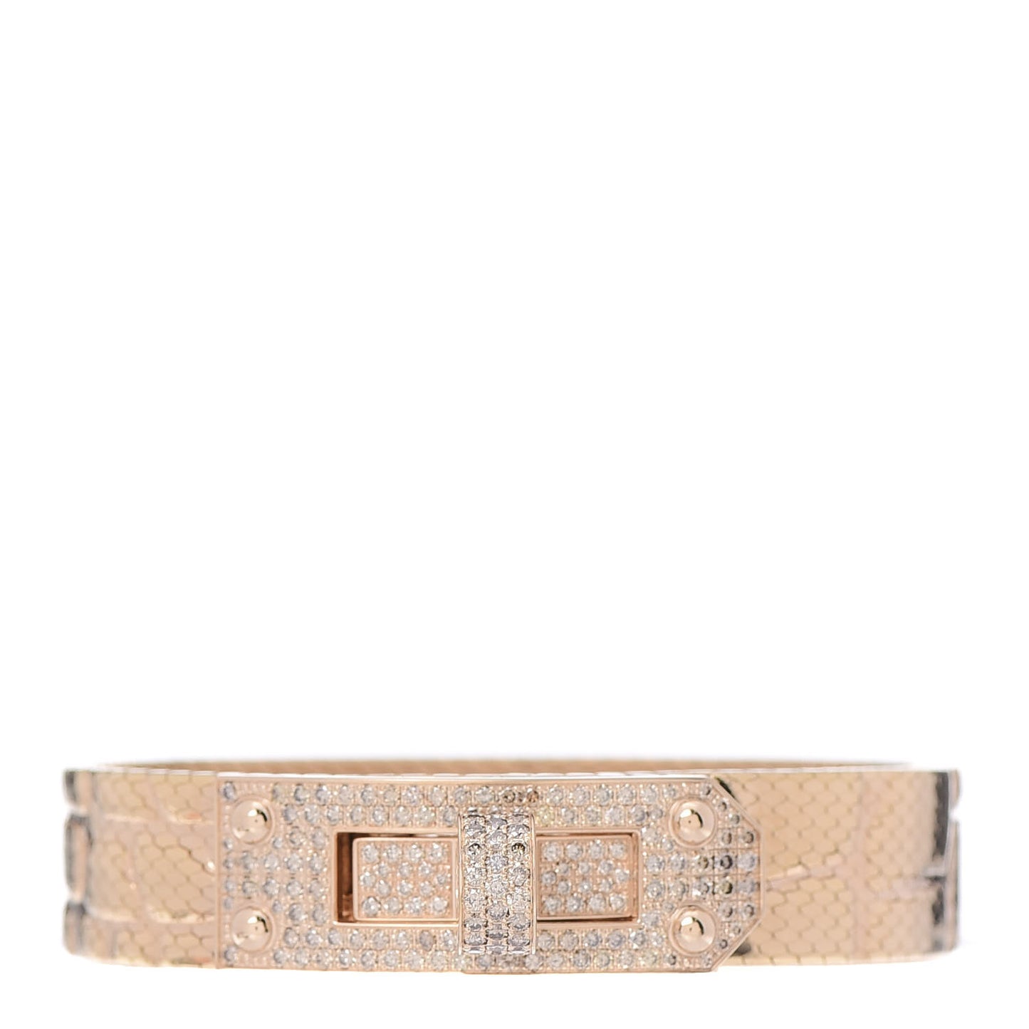 18K Rose Gold Diamond MM Kelly Milanese Bracelet ST