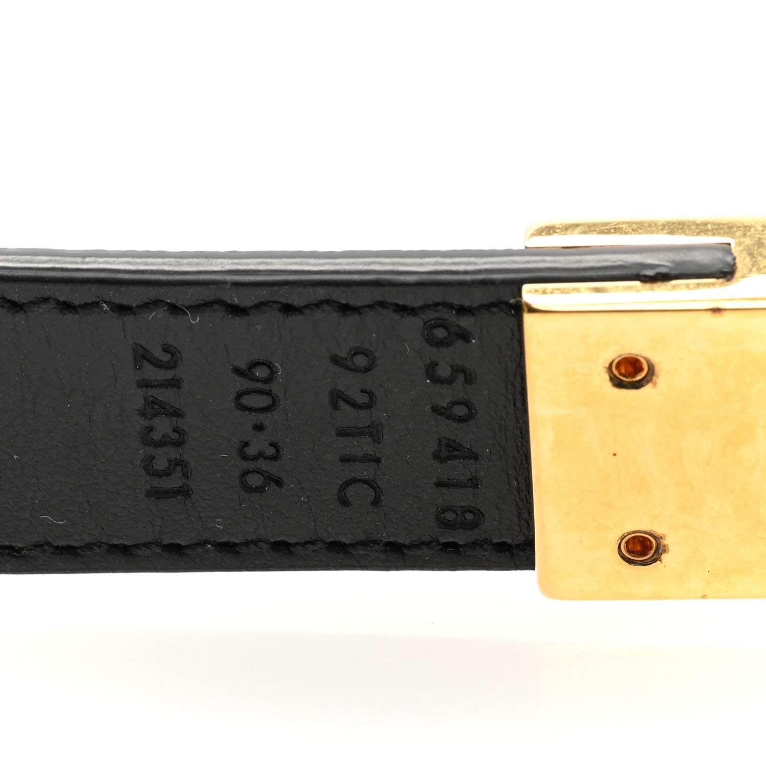 Gucci Calfskin GG Supreme Monogram Double G Reversible 20mm Belt 90 36 Beige New 90/36 Beige Ebony Black 4 of 6