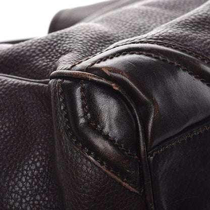 Burberry Grainy Calfskin Small Canterbury Tote Dark Chocolate 9 of 11